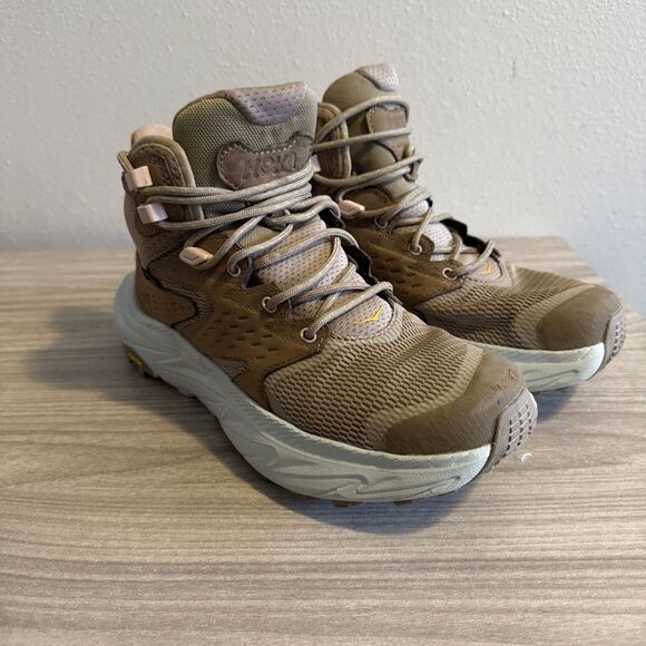 Hoka One One Anacapa 2 Mid GTX Gore-Tex Hiking Shoes Women’s Size 7 B Dune Ice - Picture 2 of 12